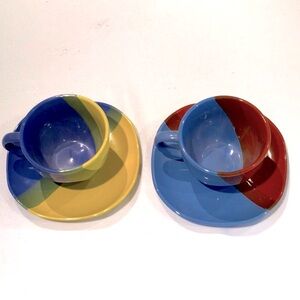 Pair of Sky Canyon Teacups and Saucers